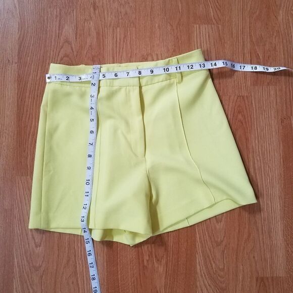 Milly Yellow Hayden Trouser Shorts sz 0 - Picture 6 of 8